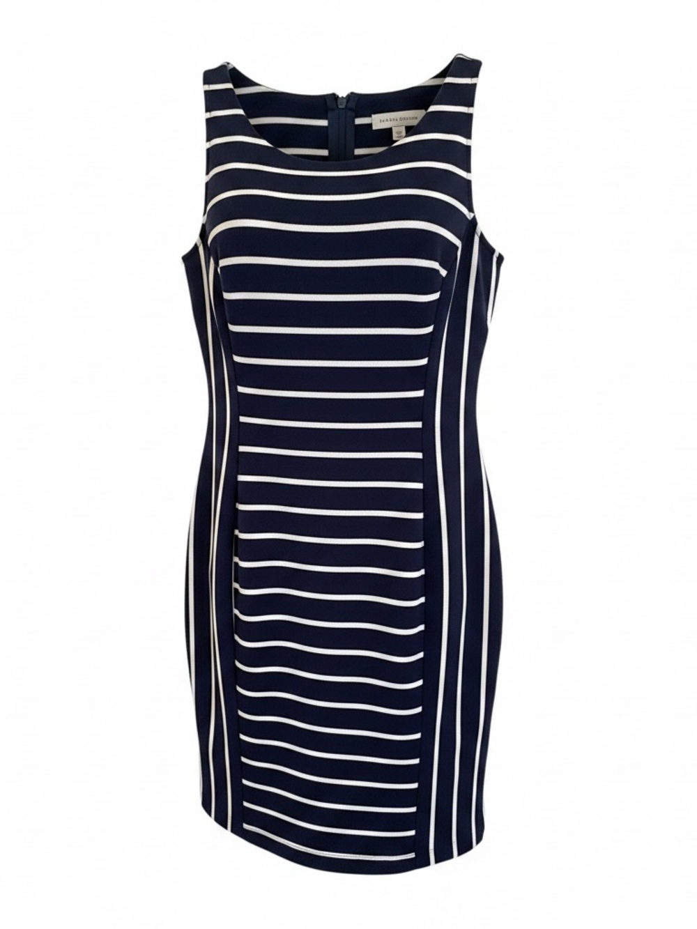 Banana Republic Navy and White Striped Sheath Dress